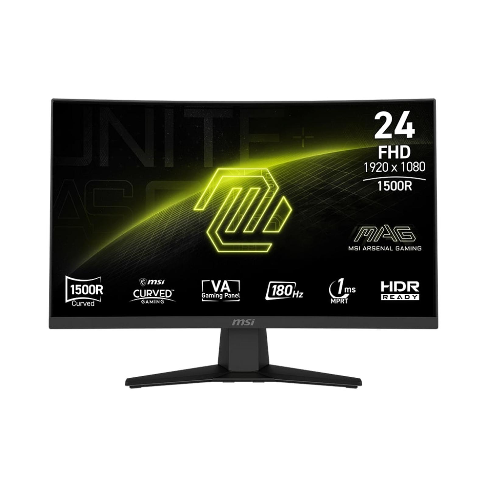 MSI Curved Gaming Monitor MAG 244C 24" FHD 1080p VA 1500R 180hz